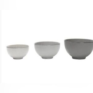 SHORT STORIES Nesting Bowl Set (greys)